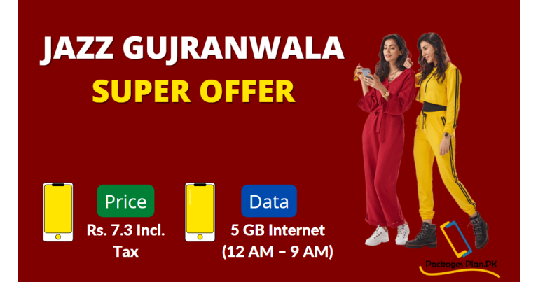 Jazz Night Internet Packages Gujranwala Super Offer