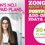 ZONG POSTPAID ADD-ONS 20GB