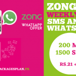 Zong Weekly SMS And WhatsApp Bundle