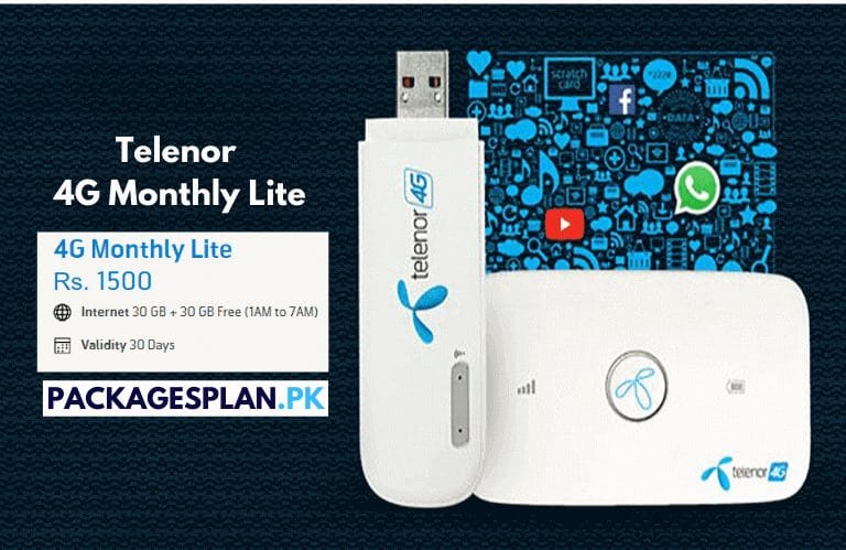 Telenor 4G Monthly Lite